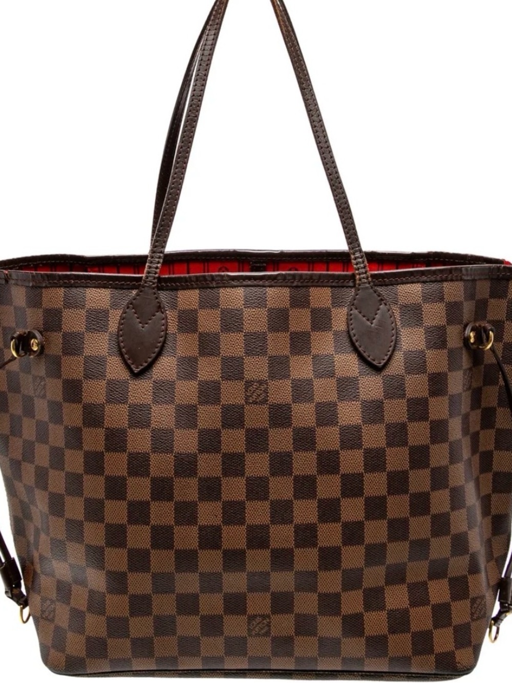 Louis Vuitton Damier Azur Tote with Red Striped Interior
